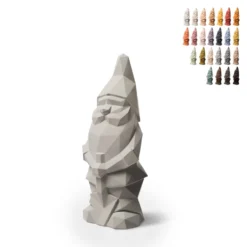 Gartenzwerg Modernes Design Drinnen Draußen NinoFarbe: Hellgrau, Höhe (cm): 16, Breite (cm): 5, Tiefe (cm): 5, Zusammensetzung: CONCRETE, Länge (cm): 5, Zertifikation: 100% ITALY