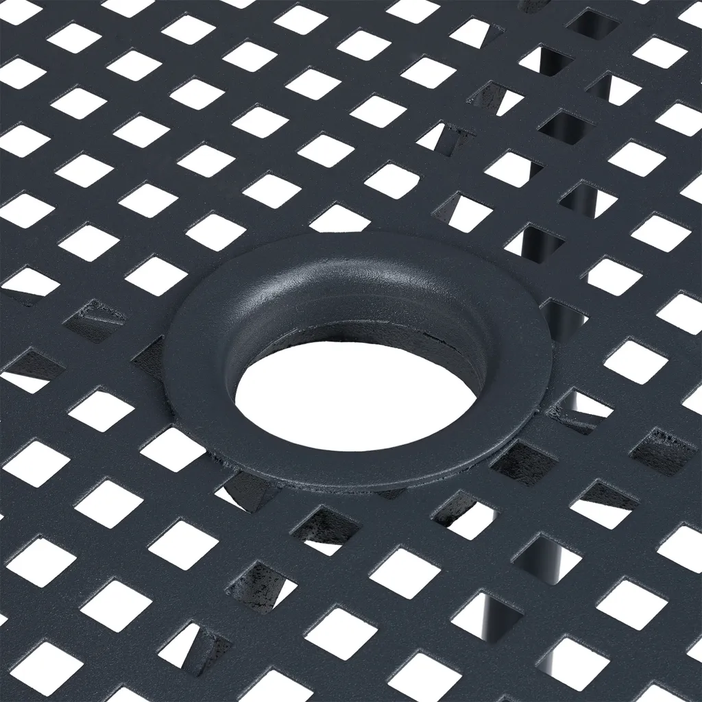 Relaxdays Gartentisch Mit Schirmloch 6 Relaxdays Gartentisch Mit Schirmloch - Image 6