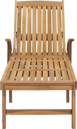 VidaXL Sonnenliege Massivholz Teak -Stil Beet Verkaufsgeschäft 822cc9d7791258961b5900639dda2f96