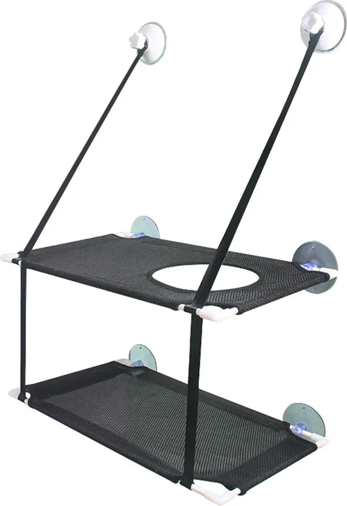 Katzen-Fenstersitz, Katzen-Hängematte, Fenstersitz, Doppelt Für Große Katzen, Platzsparend, Fenstermontage, Langlebig, Sicherheitskatzen-Sitzstange Mit 6 Saugnäpfen, Geeignet Für Große Und Kleine Katzen,Schwarz,doppellagig 1 Katzen-Fenstersitz, Katzen-Hängematte, Fenstersitz, Doppelt Für Große Katzen, Platzsparend, Fenstermontage, Langlebig, Sicherheitskatzen-Sitzstange Mit 6 Saugnäpfen, Geeignet Für Große Und Kleine Katzen,Schwarz,doppellagig