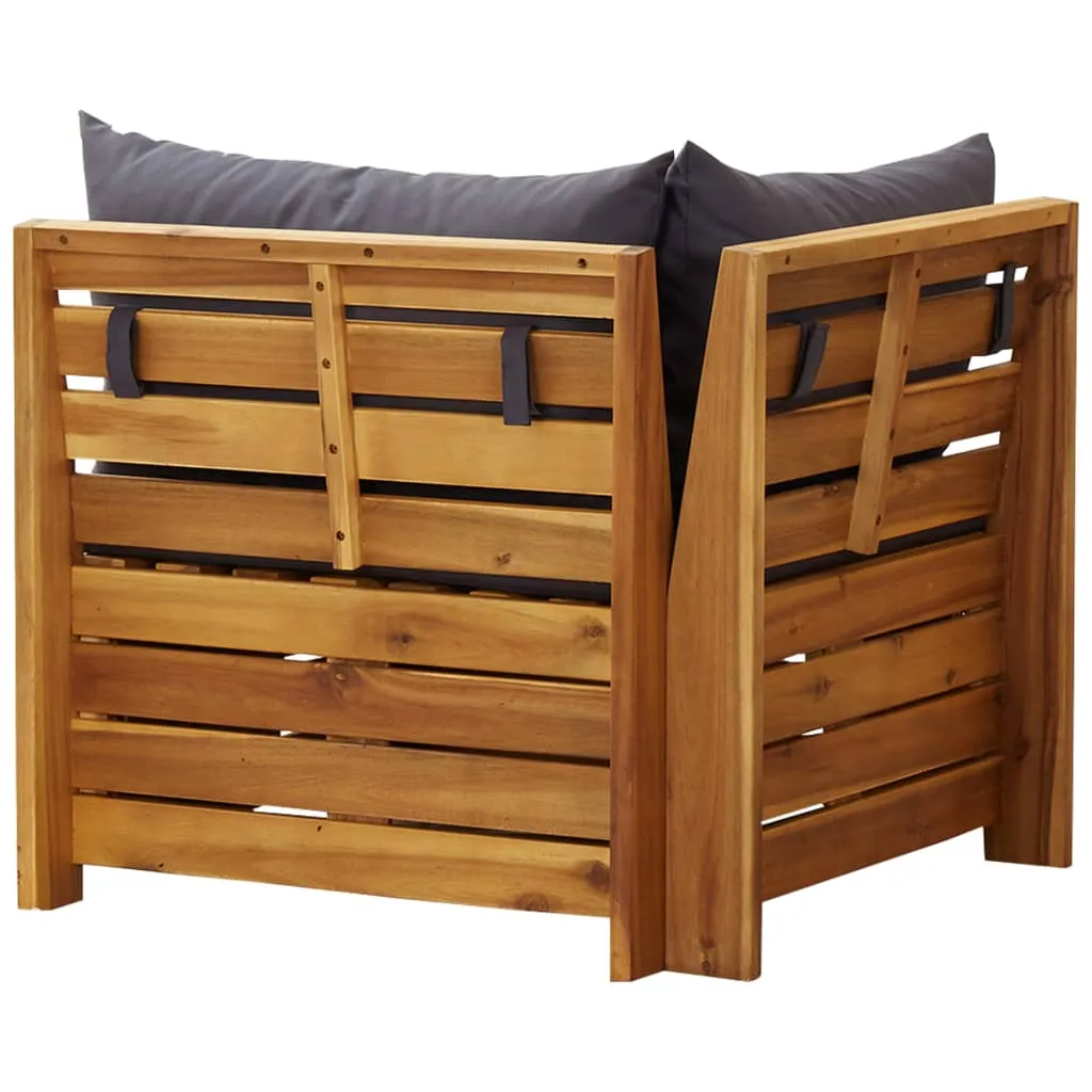 VidaXL Modular-Ecksofa 1 Stk. Mit Auflagen Massivholz Akazie 3 VidaXL Modular-Ecksofa 1 Stk. Mit Auflagen Massivholz Akazie - Image 3