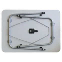 Wohaga Klapptisch "Kampen" 80x60cm Höhenverstellbar 50/70cm Aluminium Grau -Stil Beet Verkaufsgeschäft 857cd6832bef03b23c8e2be930f34992