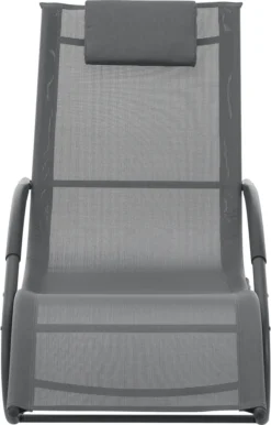 Schaukelliege Tarent 174 X 63 X 88 Cm Gartenliege Sonnenliege Relaxliege Mit Kopfpolster 150 Kg Dunkelgrau -Stil Beet Verkaufsgeschäft 859ebbb1760e4db05bb151e1c1d0534e