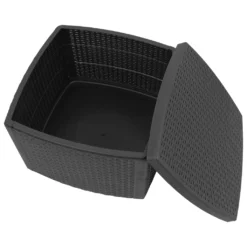 Beistelltisch Kunststoff Naxos Rattan-Optik 53x53cm - Anthrazit 6 Beistelltisch Kunststoff Naxos Rattan-Optik 53x53cm - Anthrazit -Stil Beet Verkaufsgeschäft 85f719cfad4b3741ffcefe41cf61f943