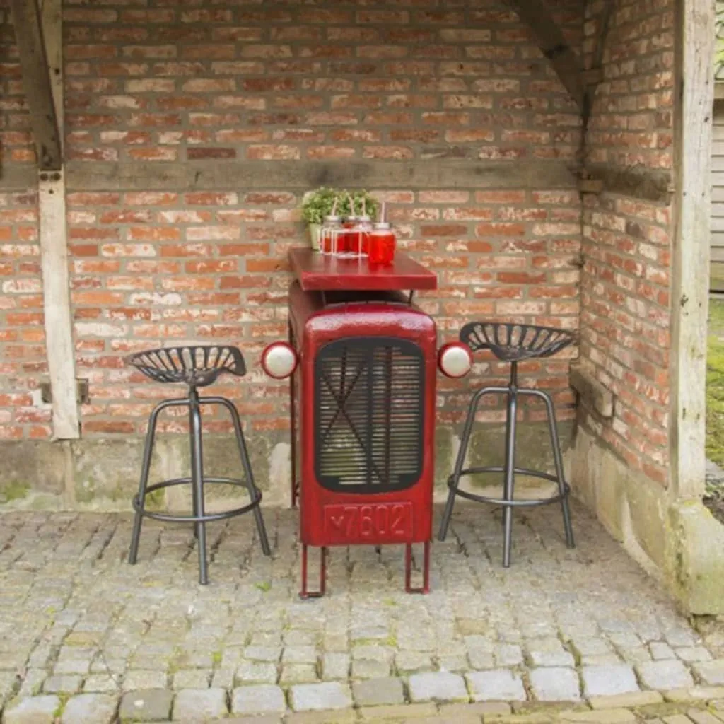 Esschert Design Traktortisch Rot; IH033 4 Esschert Design Traktortisch Rot; IH033 - Image 4