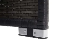 Poly-Rattan Garnitur HWC-J36, Balkon-/Garten-/Lounge-Set Sitzgruppe Sofa Anthrazit, Kissen Dunkelgrau -Stil Beet Verkaufsgeschäft 8666299d3e6843f97d0ab3b8b8c3417c