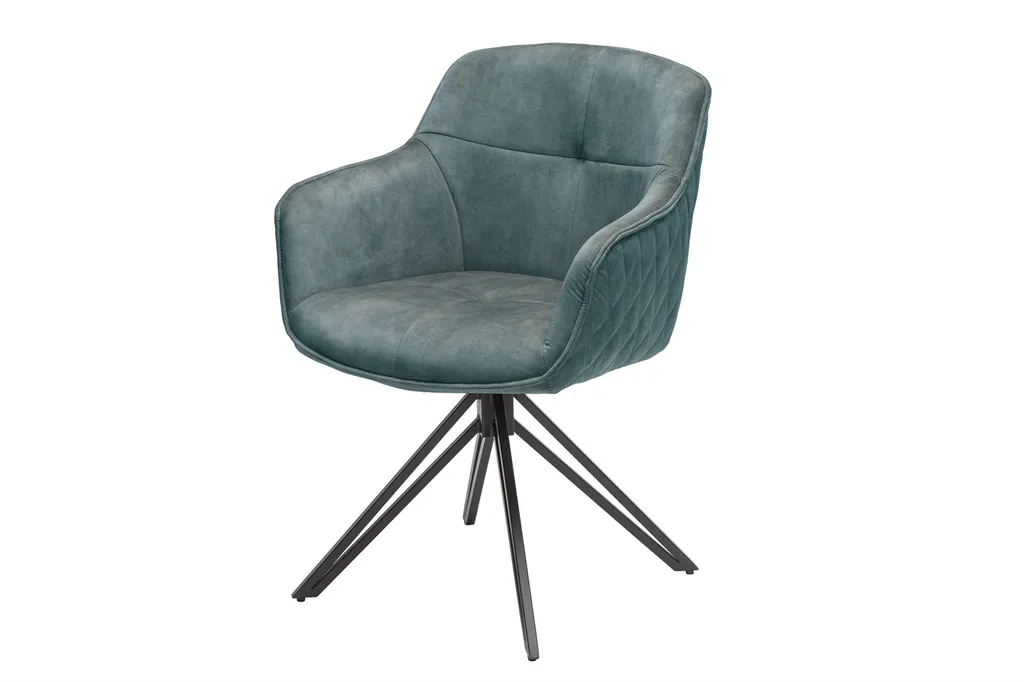 Invicta Stuhl Euphoria Petrol Samt Drehbar 6 Invicta Stuhl Euphoria Petrol Samt Drehbar - Image 6