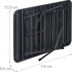 Relaxdays Gartentisch Klappbar Metall -Stil Beet Verkaufsgeschäft 86751081e64d7f23671dc7f9ea85501c