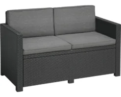 Loungeset Keter Victoria Polyrattan Optik 4-Sitzer 4-teilig Grau Inkl. Polster -Stil Beet Verkaufsgeschäft 86b8b3b00592331b4fa545e7d001fb20