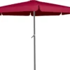 Linder Exclusiv Sonnenschirm, Gartenschirm Ø 400 Cm,mit Kurbelmechanismus, Burgund
