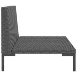 VidaXL Gartensofa Mit Kissen Halbrundes Poly Rattan -Stil Beet Verkaufsgeschäft 8961f4186fe735ac7559ecc0b866f898