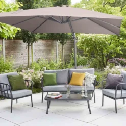 SIENA GARDEN California N+ Ampelschirm Anthrazit/taupe 250x250cm L87433 33 SIENA GARDEN California N+ Ampelschirm Anthrazit/taupe 250x250cm L87433 -Stil Beet Verkaufsgeschäft 897c5c666167484e1e3d98ca5d12fcdf