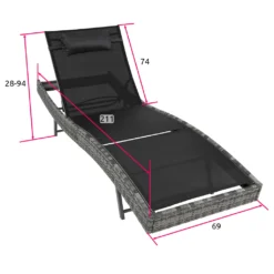Tectake Sonnenliege Rattan Delphine - Dunkelgrau 16 Tectake Sonnenliege Rattan Delphine - Dunkelgrau -Stil Beet Verkaufsgeschäft 898555d362b88ba101326f79cdca8754
