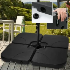 Wolketon Sonnenschirmstaender Sonnenschirm Schirmstaender Gartenschirm Befuellbar 100kg -Stil Beet Verkaufsgeschäft 89add39fe0c6abf9541db9b67e96560a