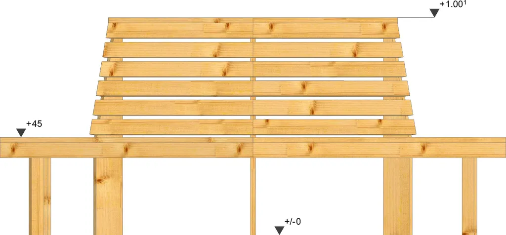 Sechseck Baumbank XXL Lärchenholz Unbehandelt Innendurchmesser 119cm 4 Sechseck Baumbank XXL Lärchenholz Unbehandelt Innendurchmesser 119cm - Image 4