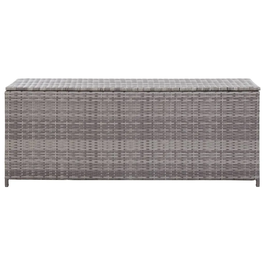 VidaXL Gartenbox Grau 150x50x60 Cm Poly Rattan 3 VidaXL Gartenbox Grau 150x50x60 Cm Poly Rattan - Image 3