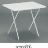 MFG Campingtisch Klappbar Eckig 60 X 80 Cm Weiß Kunststoff