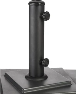 Quadratischer Sonnenschirmständer Mit Rädern Schwarz - 15 Kg - Hespéride -Stil Beet Verkaufsgeschäft 8ac951d7086672f444265bffc7180614