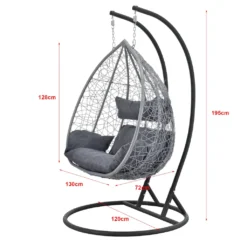 Hängesessel HLO-PX5 2-Sitzer Dunkelgrau -Stil Beet Verkaufsgeschäft 8b6ebb435428e99ff86a7c6bfb0bb4e1