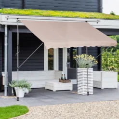 Outsunny Markise Klemmmarkise Sonnenschutz Faltarm Handkurbel Balkon Alu Beige 300 X 150cm -Stil Beet Verkaufsgeschäft 8dc6896d5097cc7a9052cb991d0ad2c7