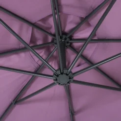 Ampelschirm Acerra, Sonnenschirm Sonnenschutz, Ø 3m Neigbar, Polyester/Stahl 11kg Lavendel-rot Mit Ständer -Stil Beet Verkaufsgeschäft 8ef62f1012bccbb718a5bd717953af53