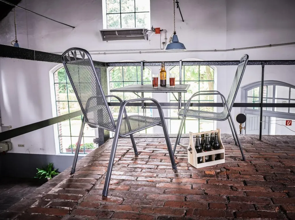 Greemotion Balkon Gartentisch Balkonhängetisch XL Toulouse Eisengrau Stahl 8 Greemotion Balkon Gartentisch Balkonhängetisch XL Toulouse Eisengrau Stahl - Image 8