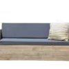 Wood4You Gartenlounge Gartensofa Gartenbank Massivholz Wetterfest Mit Kissen - 220cm Breite