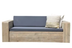 Wood4You Gartenlounge Gartensofa Gartenbank Massivholz Wetterfest Mit Kissen - 220cm Breite
