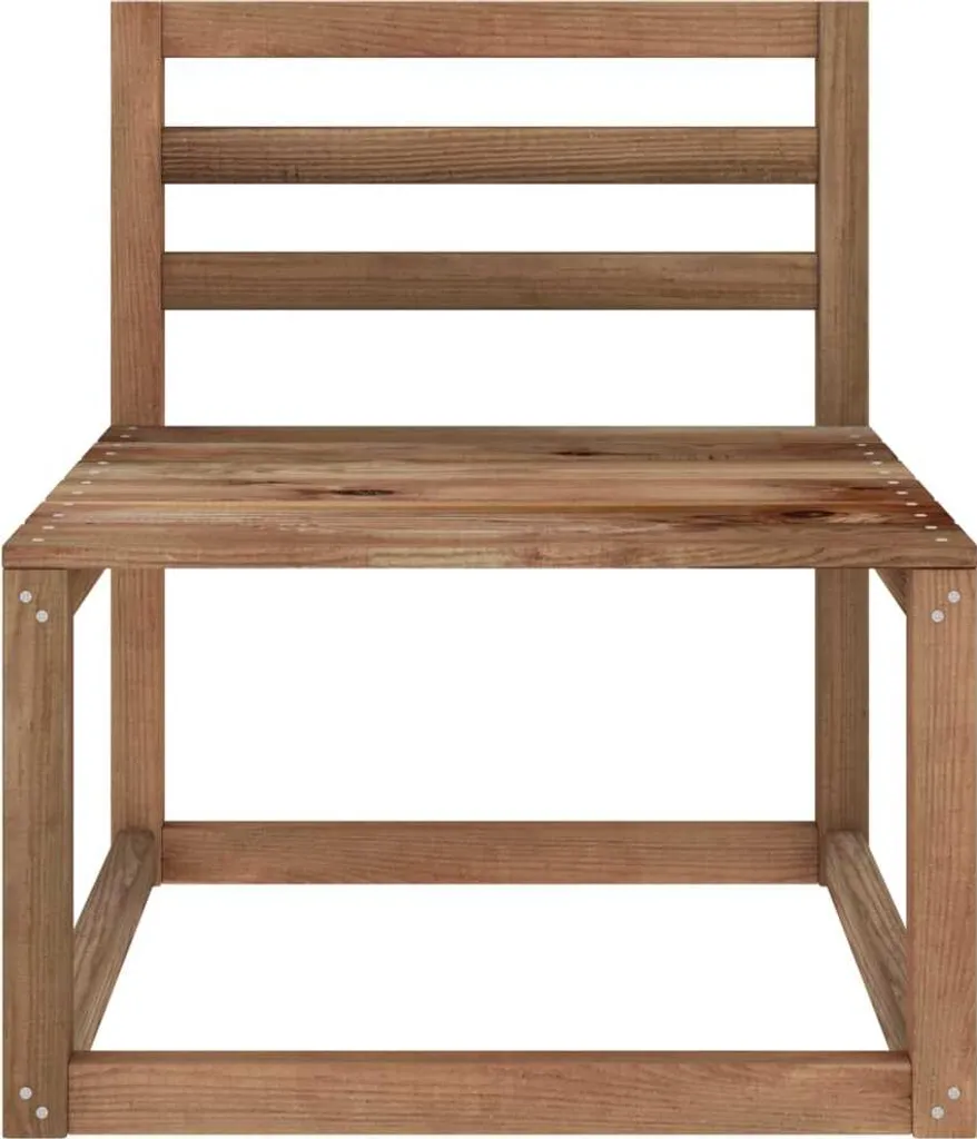 VidaXL 4-tlg. Garten-Lounge-Set Braun Imprägniertes Kiefernholz 6 VidaXL 4-tlg. Garten-Lounge-Set Braun Imprägniertes Kiefernholz - Image 6