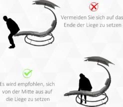 Outsunny Schaukelliege Schaukelstuhl Relaxliege Mit Dach Garten Balkon Büro Dunkelgrau 185 X 100 X 190 Cm -Stil Beet Verkaufsgeschäft 8ff0926d8da62820947ad9b303f3c5fa