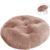 Hängesessel Kissen, Polster Bodenkissen Für Schwenksessel, Auflage Für Baumwoll Hängeschaukel, Papasansessel, Hängekorb, Hängestuhl, Durchmesser 90 Cm Schmutzig Rosa Shaggy [114]