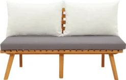 VidaXL Gartenbank Mit Kissen 115 Cm Massivholz Akazie -Stil Beet Verkaufsgeschäft 9184b013cc57a55062fa66cd47cc0d46