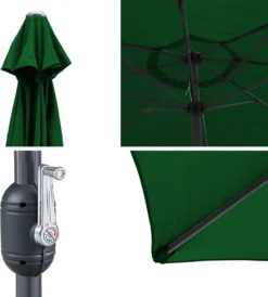 Lospitch 3.5m Sonnenschirm Gartenschirm Wasserabweisend Terrassenschirm UV40+ Mit Handkurbel Balkon Marktschirm,Grün,3.5m 14 Lospitch 3.5m Sonnenschirm Gartenschirm Wasserabweisend Terrassenschirm UV40+ Mit Handkurbel Balkon Marktschirm,Grün,3.5m -Stil Beet Verkaufsgeschäft 9195c7c900c66c85ca49cb9ea7f30488