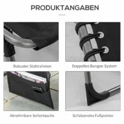 Outsunny Sonnenliege Faltbar Gartenliege Klappliege Mit Kissen Garten 5-stufige Rückenlehne Verstellbar Stahl Oxford-Stoff Schwarz 188 X 57 X 30 Cm 14 Outsunny Sonnenliege Faltbar Gartenliege Klappliege Mit Kissen Garten 5-stufige Rückenlehne Verstellbar Stahl Oxford-Stoff Schwarz 188 X 57 X 30 Cm -Stil Beet Verkaufsgeschäft 927d607d6166de1bb22b87d2ec4676ed