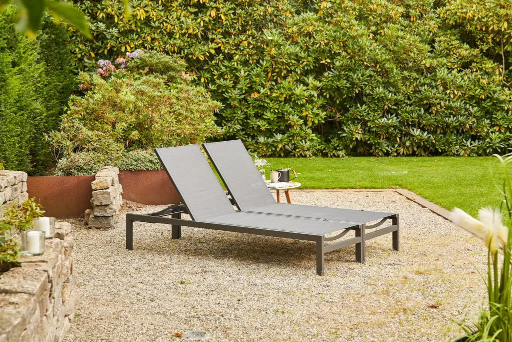 Siena Garden Rimini Lounger Set 2teilig Aluminium ,matt-anthrazit M29400 12 Siena Garden Rimini Lounger Set 2teilig Aluminium ,matt-anthrazit M29400 - Image 12