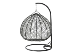 Mirjan24 Hängesessel Opam, Zweisitzer Hängekorb, Stilvoll Gartensessel Mit Stahlskelett (Farbe: Grau / Kissen: Grau) -Stil Beet Verkaufsgeschäft 961c1c4352de858eb0213d6c2e11da27