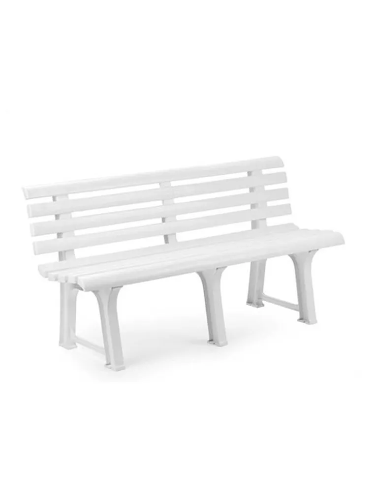 Außenbank, Italy, 145x49x74 Cm, Farbe Weiß 2 Außenbank, Italy, 145x49x74 Cm, Farbe Weiß - Image 2