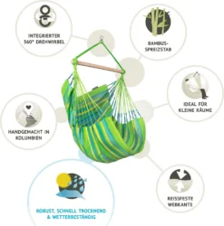 La Siesta Domingo Lime Basic Hängesessel Wetterfest Grün Hängestuhl -Stil Beet Verkaufsgeschäft 96a0336c42fee067dee2248e785493f3