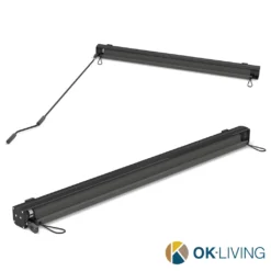 OK-Living Senkrechtmarkise Sonnenschutzrollo Seitenmarkise Anthrazit 250x140 Cm -Stil Beet Verkaufsgeschäft 977e98ba750c53fc767864c431a70bfe