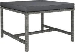 VidaXL 6-tlg. Garten-Lounge-Set Mit Kissen Poly Rattan Grau -Stil Beet Verkaufsgeschäft 97bcf550093c4ab8eece5ff13a69d573