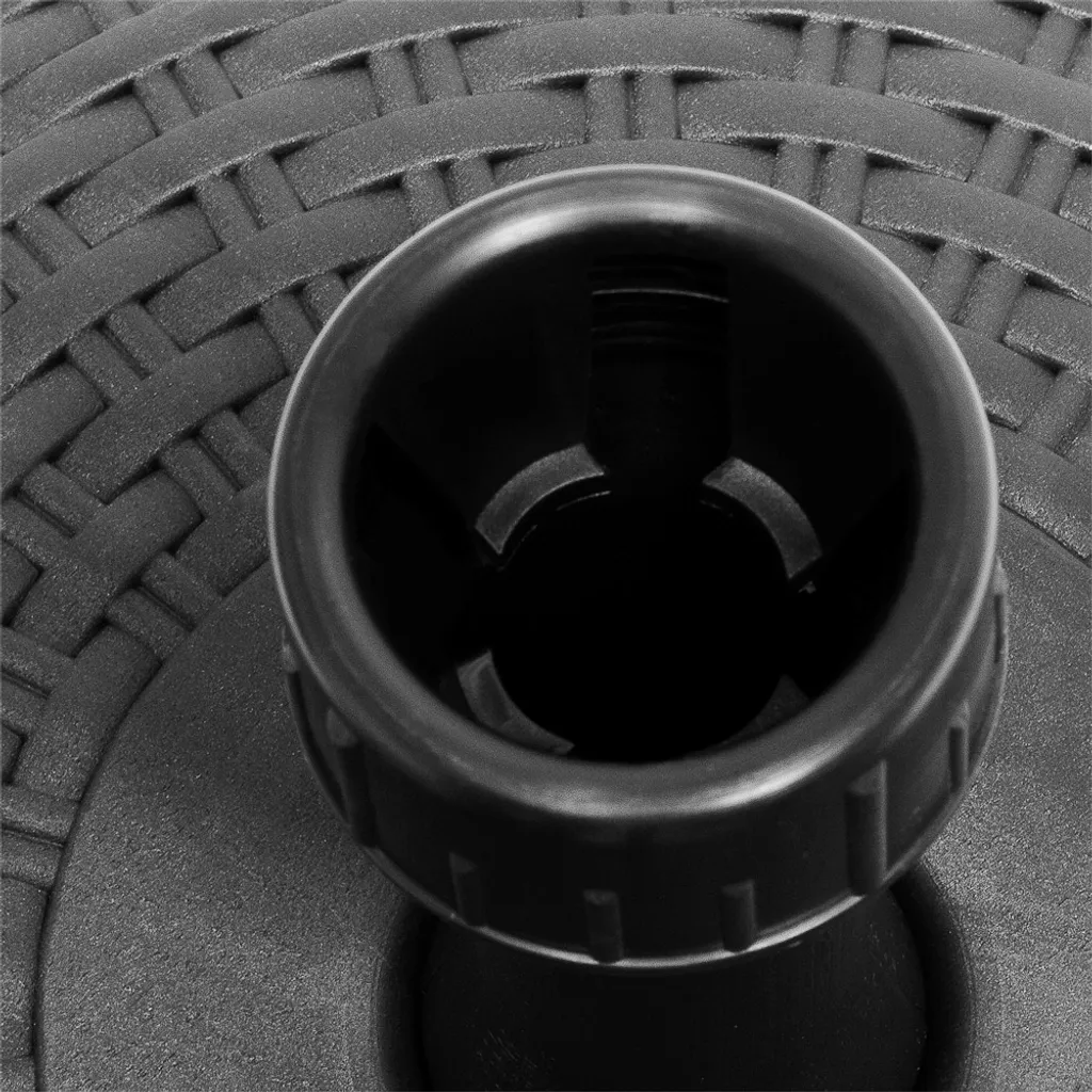 Sonnenschirmständer Sonnenschirmhalter In Rattanoptik Anthrazit 20L 45cm 2 Sonnenschirmständer Sonnenschirmhalter In Rattanoptik Anthrazit 20L 45cm - Image 2