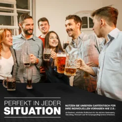 Tillvex Gartentisch Klappbar Rattan Optik 180x75cm | Buffettisch Mit Tragegriff | Klapptisch Für Garten Terrasse Und Balkon | Campingtisch 6 Personen -Stil Beet Verkaufsgeschäft 9974660a901c7ddc44decbb1eda75900