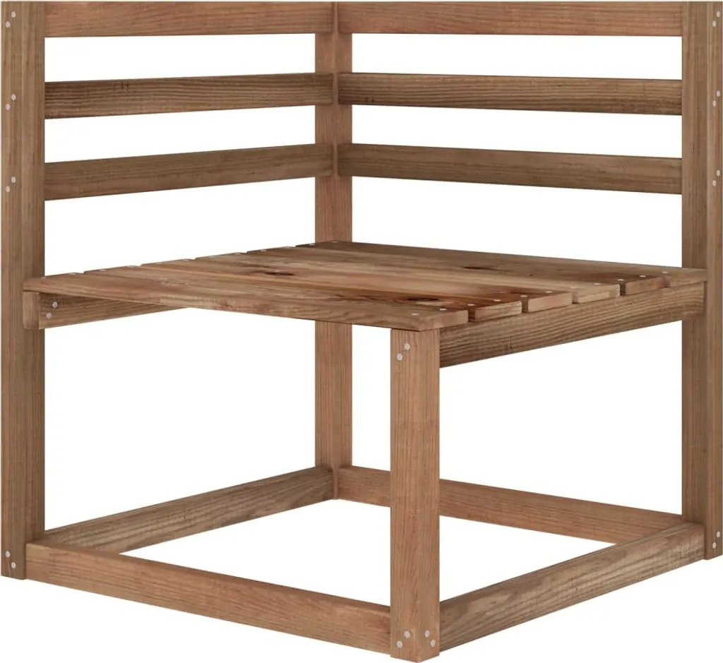 VidaXL 4-tlg. Garten-Lounge-Set Braun Imprägniertes Kiefernholz 4 VidaXL 4-tlg. Garten-Lounge-Set Braun Imprägniertes Kiefernholz - Image 4