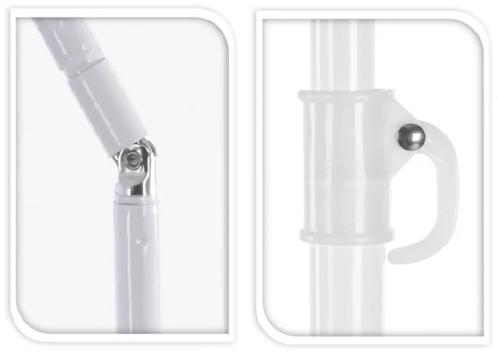 Sonnenschirm UV Schutz 30+ Strandschirm Balkonschirm Schirm Knickbar Ø 155 Cm Türkis 3 Sonnenschirm UV Schutz 30+ Strandschirm Balkonschirm Schirm Knickbar Ø 155 Cm Türkis - Image 3