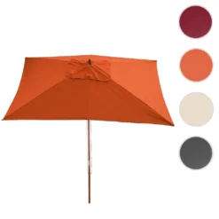 Sonnenschirm Lissabon, Gartenschirm Marktschirm, 2x3m Polyester/Holz 6kg Terracotta -Stil Beet Verkaufsgeschäft 9c67e6211bd08df33a31e8d02c14b9dc