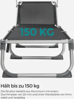 SONGMICS Sonnenliege, Klappbarer Liegestuhl, 193 X 55 X 31 Cm, Max. Belastbarkeit 150 Kg, Mit Sonnenschutz, Verstellbare Rückenlehne, Für Terrasse Pool Garten, Rauchgrau GCB19GYV1 14 SONGMICS Sonnenliege, Klappbarer Liegestuhl, 193 X 55 X 31 Cm, Max. Belastbarkeit 150 Kg, Mit Sonnenschutz, Verstellbare Rückenlehne, Für Terrasse Pool Garten, Rauchgrau GCB19GYV1 -Stil Beet Verkaufsgeschäft 9cd2e372a8cdca5ee29f78e51428e855