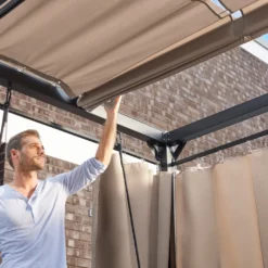 HOME DELUXE Pavillon Gartenliege PROVENCE - 236 X 180 X 210 Cm |Gartenliege Mit Sonnendach, Schwebeliege Mit Rattanbett, Doppelliege, Hollywoodschaukel -Stil Beet Verkaufsgeschäft 9ce82caa2e121a580c7b6564fcbd7349