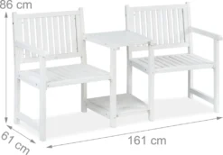 Relaxdays Gartenbank Mit Tisch Weiß 12 Relaxdays Gartenbank Mit Tisch Weiß -Stil Beet Verkaufsgeschäft 9d7d34904e7690d5d9ce9c5f8e5b6609