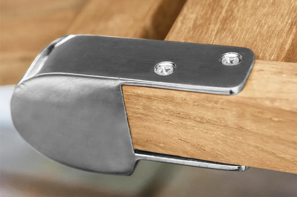 Garland Deckchair Bari Rollen Armlehnen Verstellbar Teak Holz SVLK-zertifiziert Klappbar Liegestuhl Gartenliege Sonnenliege 4 Garland Deckchair Bari Rollen Armlehnen Verstellbar Teak Holz SVLK-zertifiziert Klappbar Liegestuhl Gartenliege Sonnenliege - Image 4