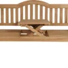 KMH® TEAK 3-sitzer Bank Mit Tisch